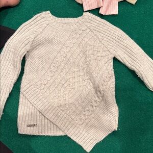 Mayoral Cream Cable Knit Sweater